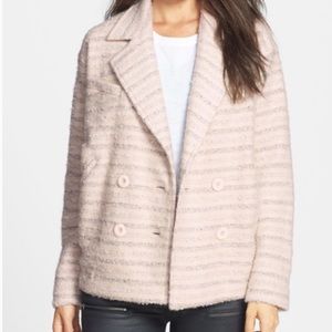 NWT Nordstrom Eloide Shadow Stripe Coat